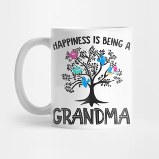 Mothers Day  Birds Happiness Is Being A Grandma Mug